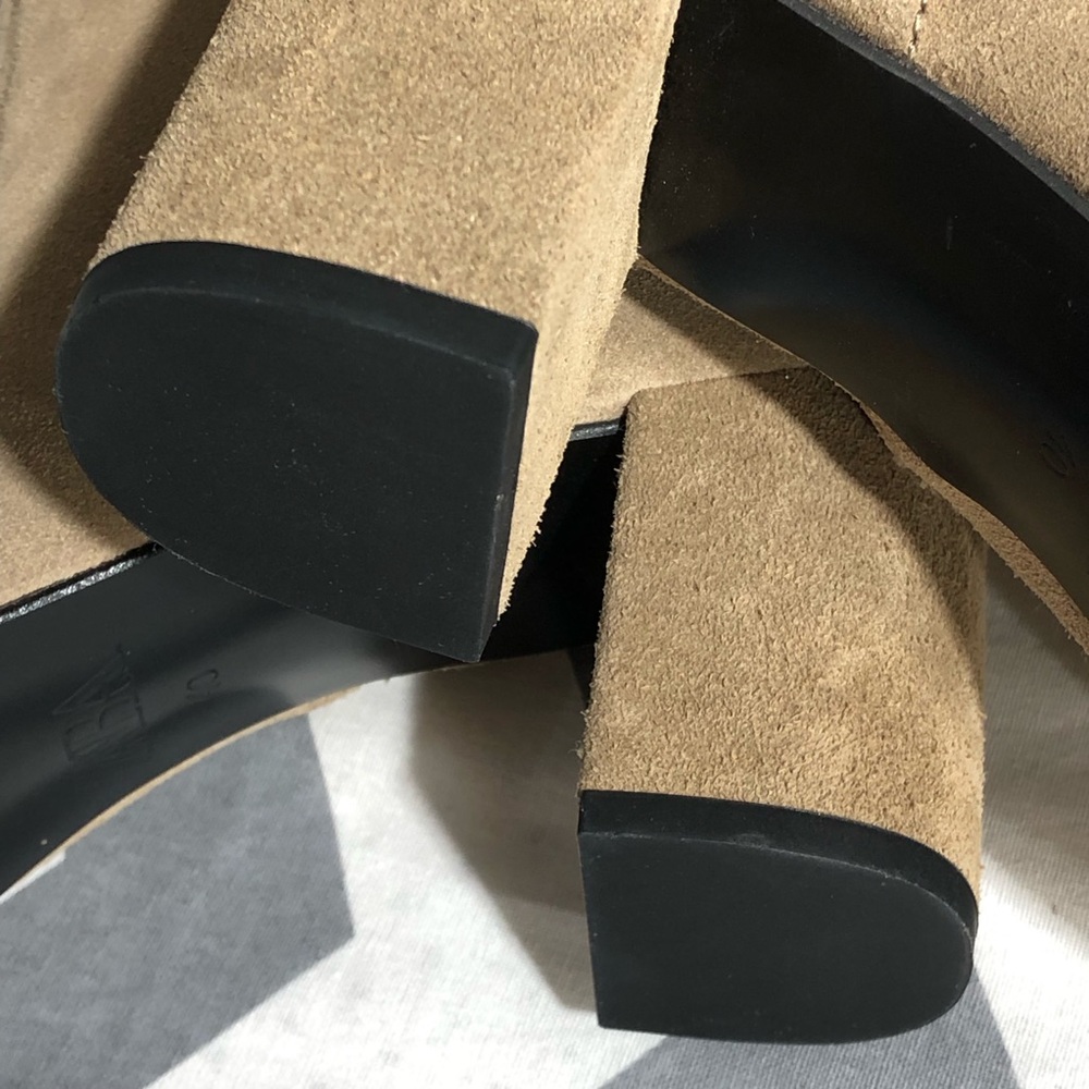 NWT ZARA Knee High Suede Boots - Picture 11 of 16